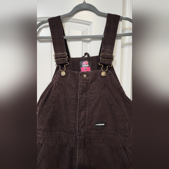 Berne Insulated Brown Overalls women’s Medium - Picture 2 of 16